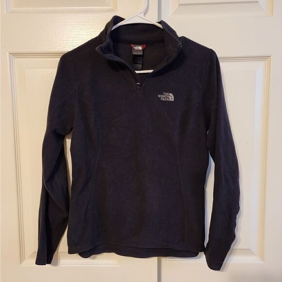 The North Face black fleece pullover jacket - Picture 1 of 9